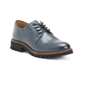 TEXTO Lace Up Leather Oxfords